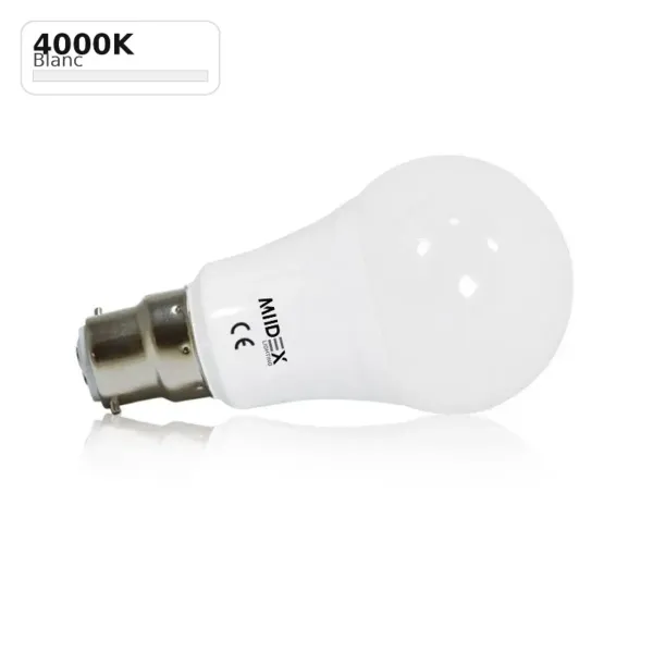 Ampoule LED B22 Bulb 11W 1050lm 3000°K 4000°K