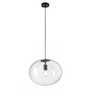 Suspension Galaxy Noire Ø40cm Fan Europe | Luminaire Verre Soufflé 2