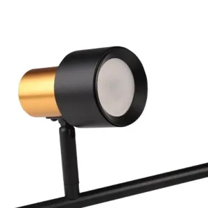 Kinkiet GU10 LED Katia Noir - Applique Murale Orientable 60mm