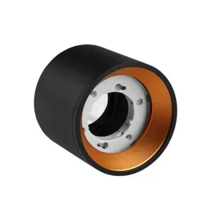 Plafonnier LED GX53 Golda Rond - Blanc/Or ou Noir/Or | Design Chic