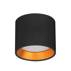 Plafonnier LED GX53 Golda Rond - Blanc/Or ou Noir/Or | Design Chic