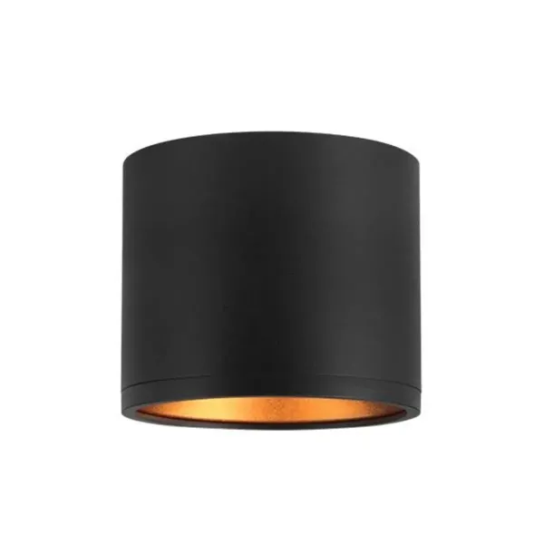 Plafonnier LED GX53 Golda Rond - Blanc/Or ou Noir/Or | Design Chic