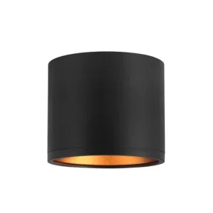Plafonnier LED GX53 Golda Rond - Blanc/Or ou Noir/Or | Design Chic