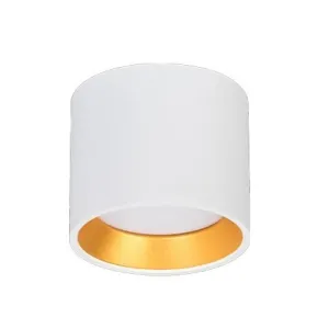 Plafonnier LED GX53 Golda Rond - Blanc/Or ou Noir/Or | Design Chic