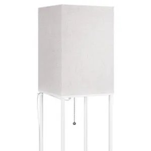 Lampe Blanche sur Pied Etagère E27 x 1 160cm 2