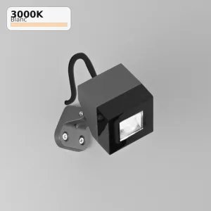 Projecteur PAVE Anthracite Métal Carré 230V 6W 730lm 3000°K IP65 2