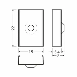 Support de montage cone S Noir (x2) 2