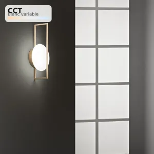 Applique LED FOBOS Noir 12W CCT Variable | Fan Europe Lighting