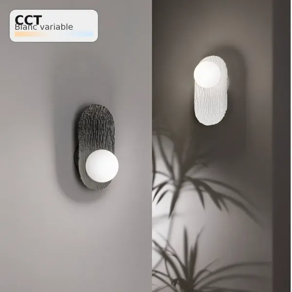 Applique LED HOCKEY Noir 6W CCT 2700K-4000K | Fan Europe Lighting