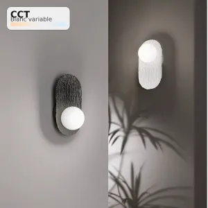 Applique LED HOCKEY Noir 6W CCT 2700K-4000K | Fan Europe Lighting