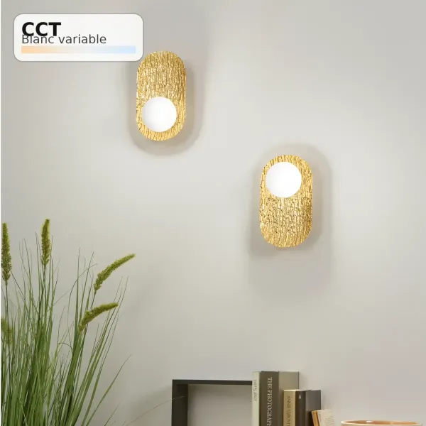 Applique LED HOCKEY Noir 6W CCT 2700K-4000K | Fan Europe Lighting