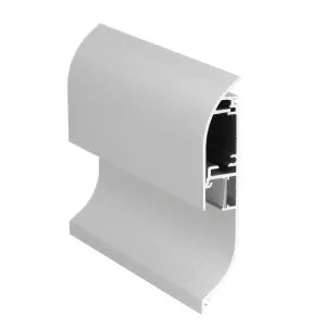 Profile LED Plinthe10 anodisé avec couvercle