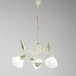 Lustre Classique Isotta Ivoire - 3 Lumières E14 - 60x80cm | Fan Europe
