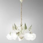 Grand Lustre Isotta Ivoire - 5 Lumières E14 - Style Classique | Fan Europe