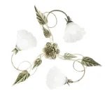 Plafonnier Classique Isotta Ivoire - 3 Lumières E14 - Design Épuré | Fan Europe