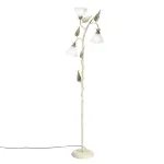 Lampadaire Classique Isotta Ivoire - 3 Lumières E14 - H172cm | Fan Europe