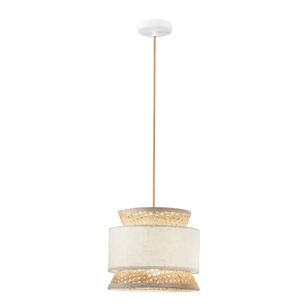 Suspension Gazebo en Rotin Naturel Beige - Style Bohème Chic | Fan Europe