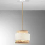 Suspension Gazebo en Rotin Naturel Beige - Style Bohème Chic | Fan Europe