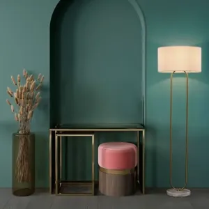 Lampadaire Design Milena Doré E27 - Novaluce 9780109 | Chic & Moderne