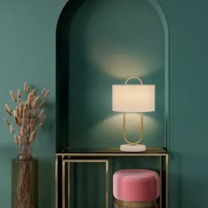 Lampe à Poser Design Milena Dorée E27 - Novaluce 9780108