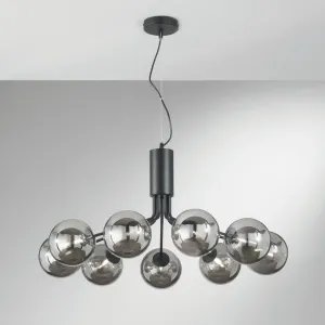 Suspension Honey 9 x G9 Design Géométrique - Noir ou Or | Fan Europe 2