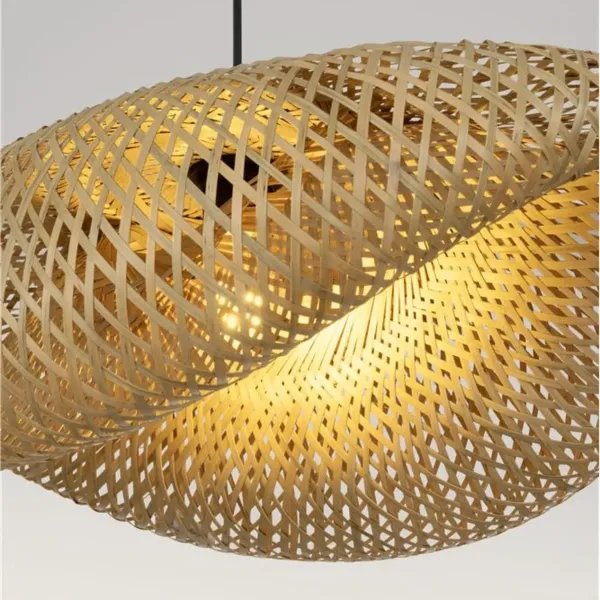 Suspension Bambou Naturel ADALINE - Nova Luce | Design Boho
