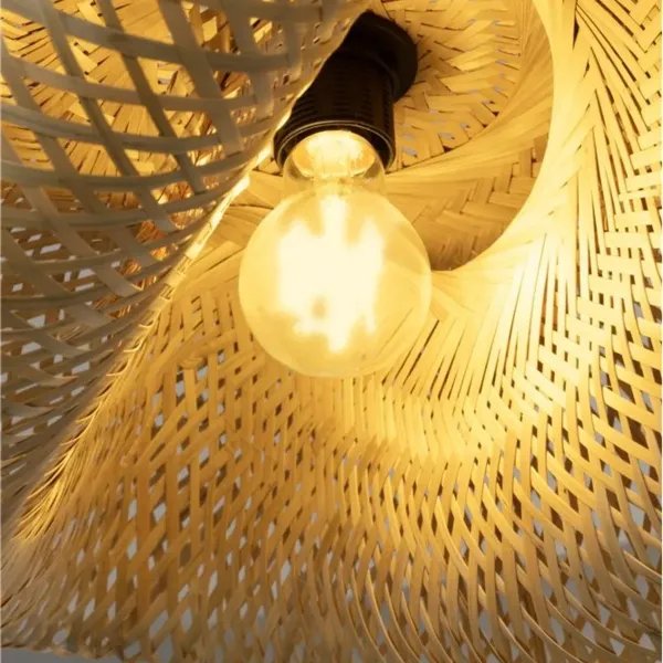 Suspension Bambou Naturel ADALINE - Nova Luce | Design Boho