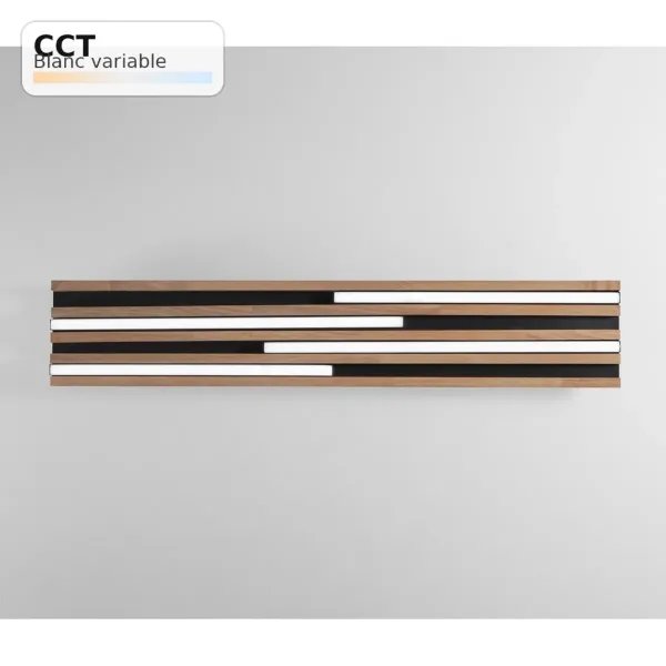 Plafoniera LED KUMA Bois 24W CCT (80x15cm) | Fan Europe Lighting