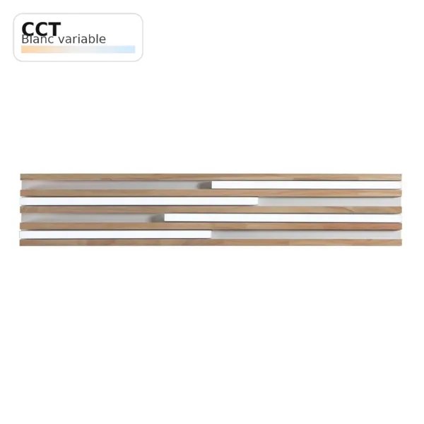 Plafoniera LED KUMA Bois 24W CCT (80x15cm) | Fan Europe Lighting