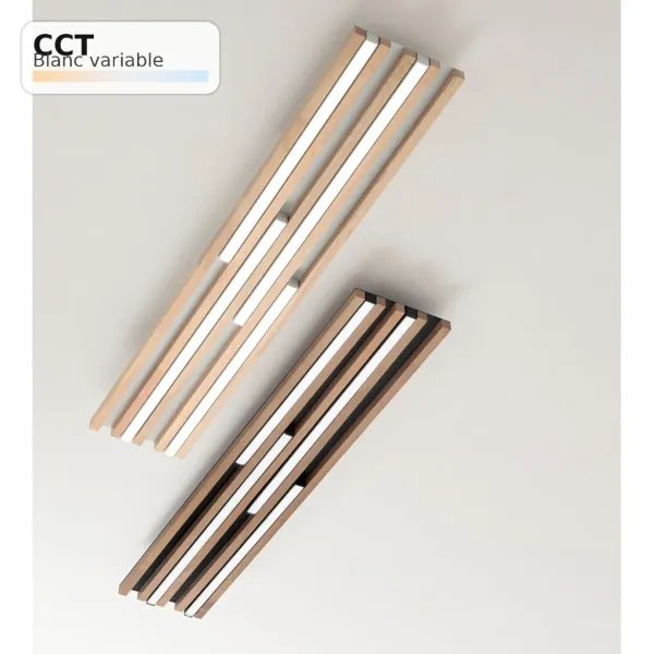 Plafoniera LED KUMA Bois 24W CCT (80x15cm) | Fan Europe Lighting