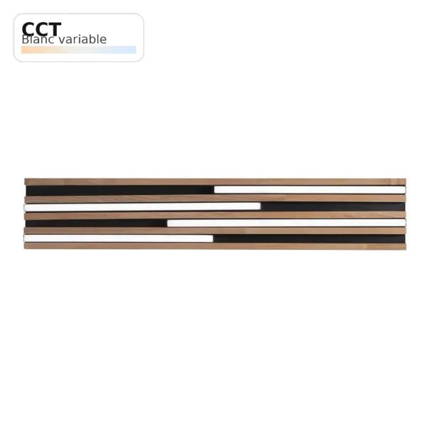 Plafoniera LED KUMA Bois 24W CCT (80x15cm) | Fan Europe Lighting