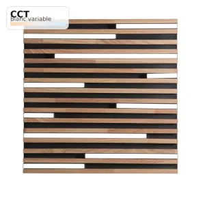 Plafoniera LED KUMA Carrée Bois 40W CCT 50x50 | Fan Europe