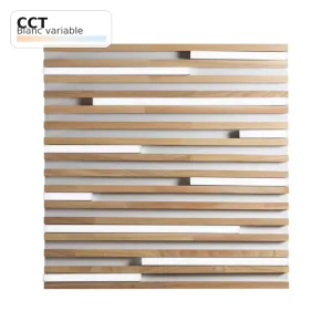 Plafoniera LED KUMA Carrée Bois 40W CCT 50x50 | Fan Europe