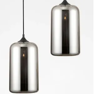Suspension SAVAZ Nova Luce 9726481 | Luminaire Design Chrome & Ambre