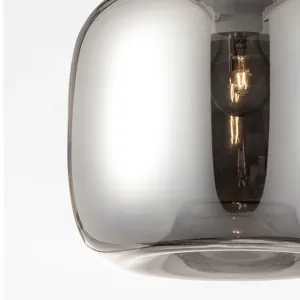 Suspension Design SAVAZ Nova Luce 9726483 | Verre Chromé Ø28cm 2