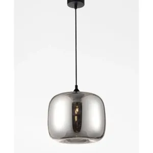Suspension Design SAVAZ Nova Luce 9726483 | Verre Chromé Ø28cm
