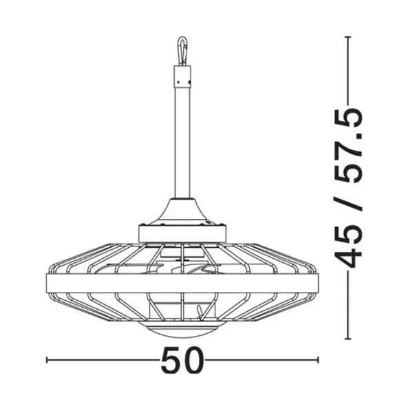 Ventilateur Plafond IP44 BRIZZY Nova Luce 9952396 | Extérieur & Salle de Bain