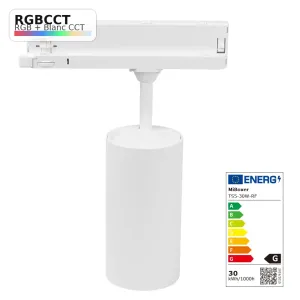 Projecteur Rail LED 30W RGB+CCT MiBoxer | Contrôle Sans Fil