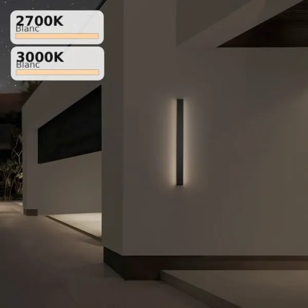 Applique Extérieure LED Linéaire RANGE | 60cm & 100cm | Noir ou Corten