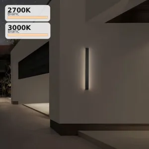 Applique Extérieure LED Linéaire RANGE | 60cm & 100cm | Noir ou Corten