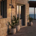 Applique Extérieure E27 ORIX | Aluminium Noir ou Corten | Design Nova Luce