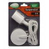 Suspension Douille Silicone E27 Blanc