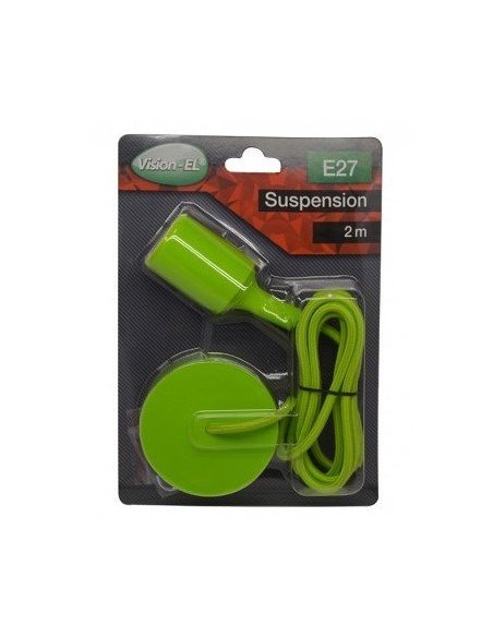 Suspension Douille Silicone E27 Vert
