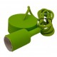 Suspension Douille Silicone E27 Vert