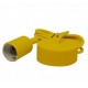 Suspension Douille Silicone E27 Jaune