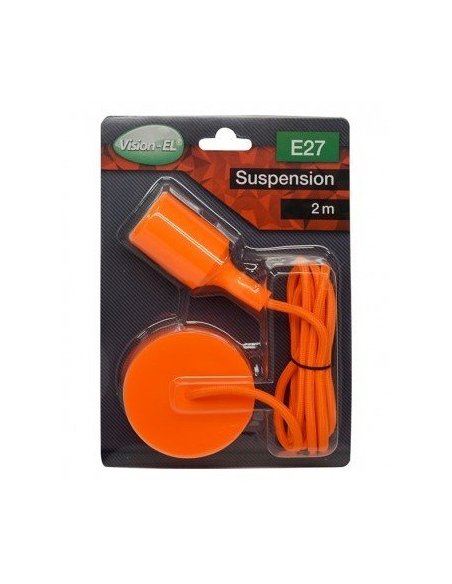Suspension Douille Silicone E27 Orange