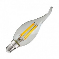 Ampoule LED COB Filament E14 Coup de vent Claire 4W 2700°K Boite