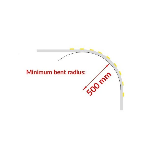 Profile LED Courbe ALU Anodisé 1000mm