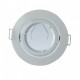 SUPPORT DE SPOT ROND BLANC 1/4 de Tour 93mm