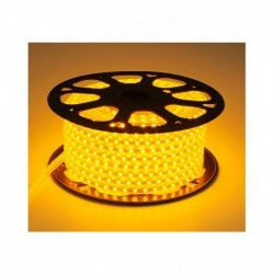 Bobine LED 5050 230V 50m IP65 8W/m Jaune